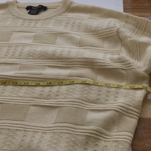 Giorgiolini made in Italy Knit Pullover size XXL cream  long sleeve NWOT.   #369 - Picture 5 of 6